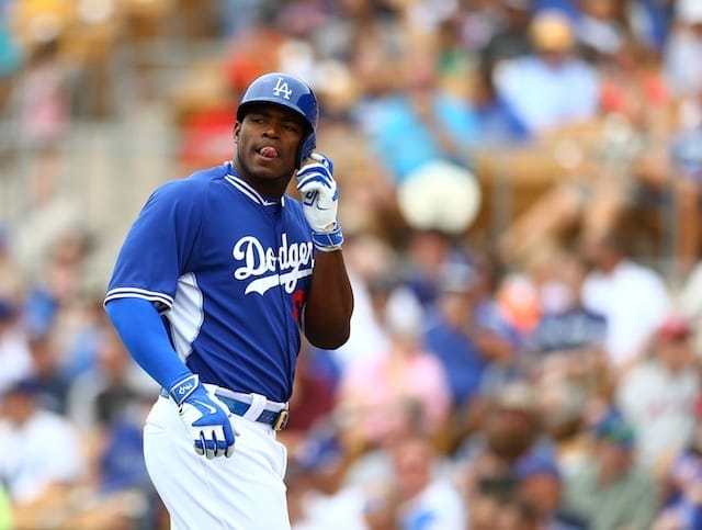 Dodgers Video: Yasiel Puig Hits First Home Run Of Spring Training, Makes Diving Catch