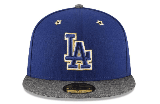 Dodgers wearing these stars & stripes caps & jerseys on July 4