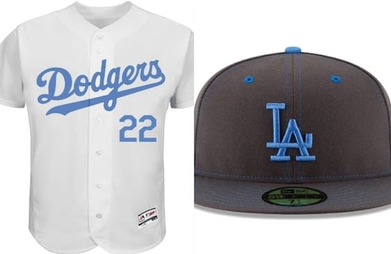 Dodgers 2016 Father's Day jersey and cap