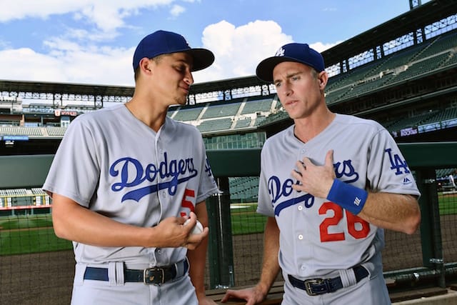 Dodgers Corey Seager and Chase Utley Poster