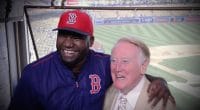 Dodgers Video: David Ortiz Visits With Vin Scully In Broadcast Booth
