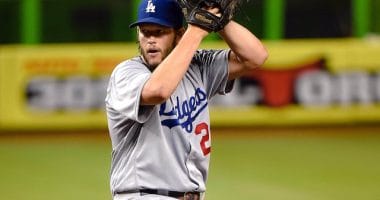 Los Angeles Dodgers pitcher Clayton Kershaw in a start at Marlins Park