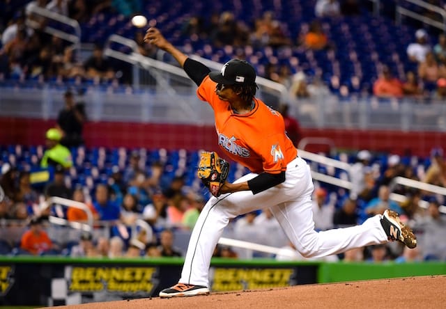 Marlins’ Jose Urena Holds Dodgers To 4 Hits, Nearly Goes The Distance