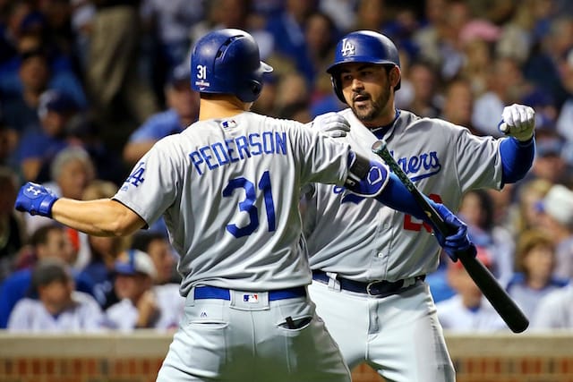 Dodgers Video: Adrian Gonzalez Hits Solo Home Run In Game 2 Of Nlcs