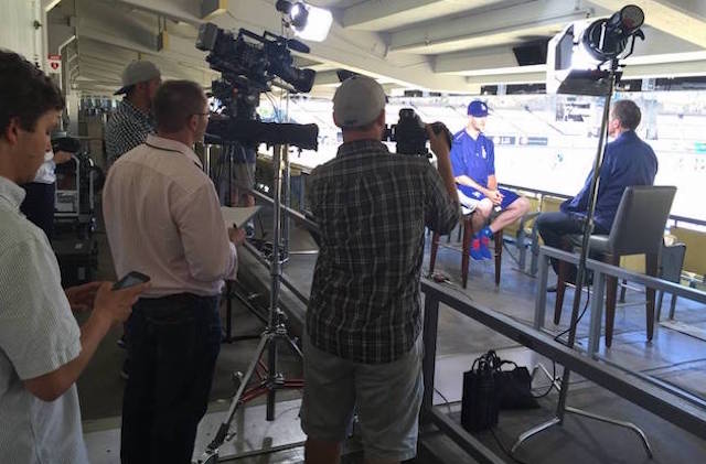Getting Connected With Time Warner Cable’s Sportsnet La During Alex Wood Interview