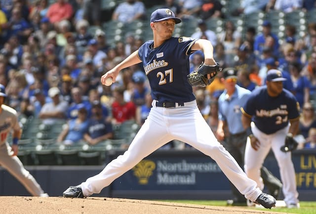 Zach Davies, Brewers Hand Dodgers Shutout Loss In Road Trip Finale