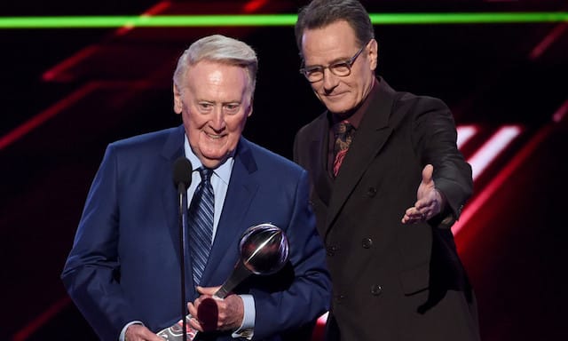 Dodgers Video: Vin Scully Receives Icon Award At 2017 Espys