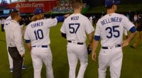 Cody Bellinger, Clayton Kershaw, Justin Turner, Alex Wood, 2017 MLB All-Star Game, Dodgers All-Stars