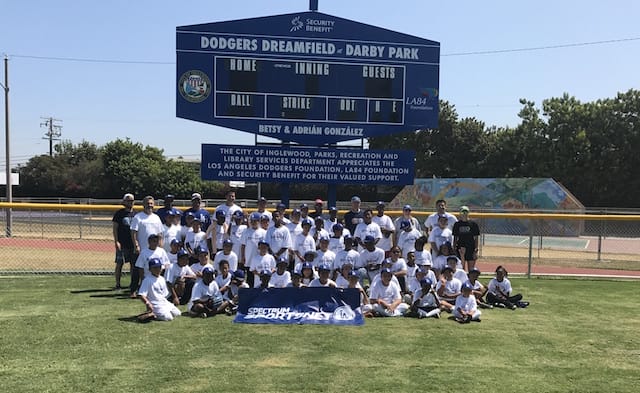 Nomar Garciaparra, Jerry Hairston Jr. Teach Skills Beyond Baseball At Sportsnet La And Los Angeles Dodgers Foundation Clinic