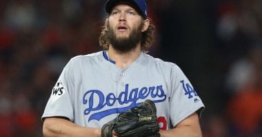 Los Angeles Dodgers pitcher Clayton Kershaw during the 2017 World Series