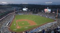 Dodger Stadium view, 2018 Opening Series, Los Angeles Dodgers