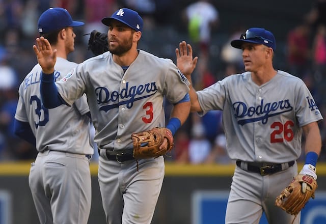 Cody Bellinger, Chris Taylor, Chase Utley, Dodgers win