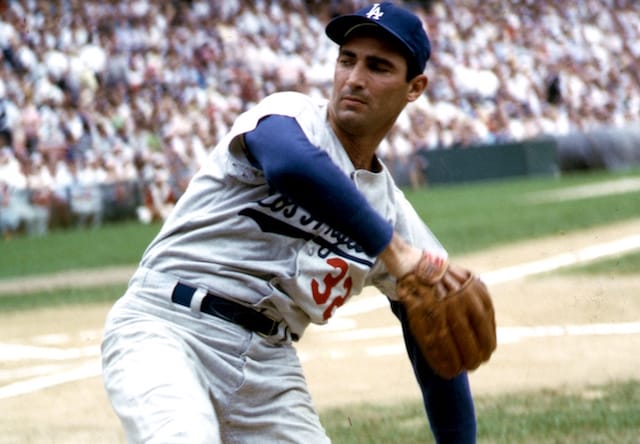 Sandy Koufax Signed 1965 Los Angeles Dodgers Vintage Game Model