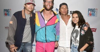 Clayton Kershaw, Mila Kunis, Ashton Kutcher, Matthew McConaughey, Kershaw's Challenge 2018 Ping Pong 4 Purpose
