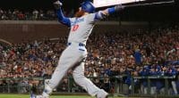 Los Angeles Dodgers third baseman Justin Turner against the San Francisco Giants