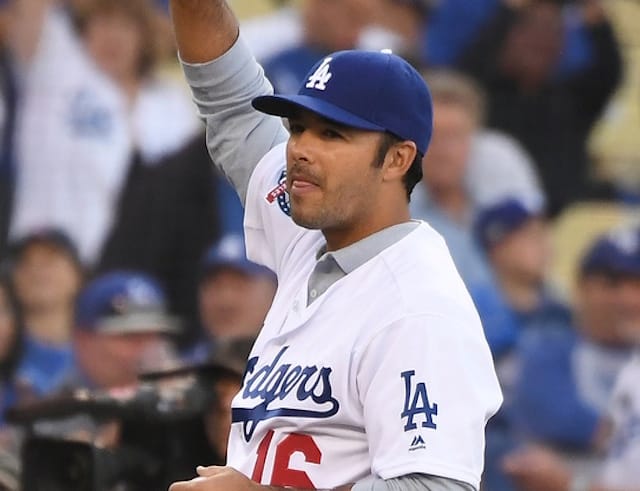 Andre Ethier Representing Los Angeles Dodgers At 2021 MLB Draft