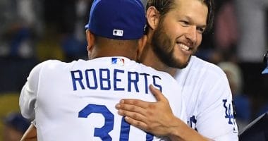 Clayton Kershaw, Dave Roberts, Dodgers win, 2018 NLDS