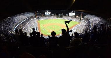 Dodger Stadium view, 2018 NLDS