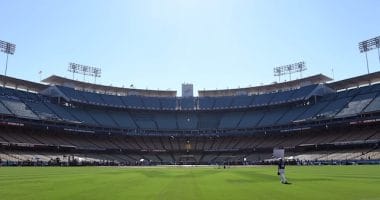 Dodger Stadium view, 2018 World Series
