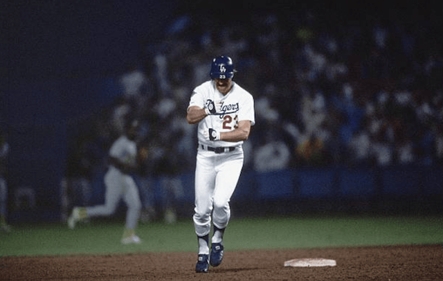 Kirk Gibson Home Run Los Angeles Dodgers Baseball Illustration