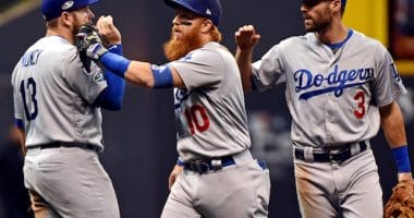 Max Muncy, Chris Taylor, Justin Turner, Dodgers win, 2018 NLCS