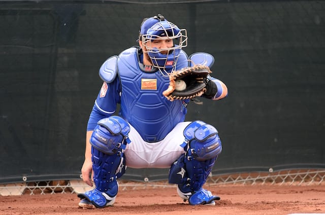 Dodgers News: Russell Martin 'Trying To Tweak' Catching Setup To Put Less  Pressure On Lower Body