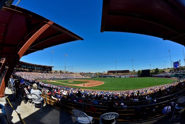 Camelback Ranch view during Los Angeles Dodgers Spring Training