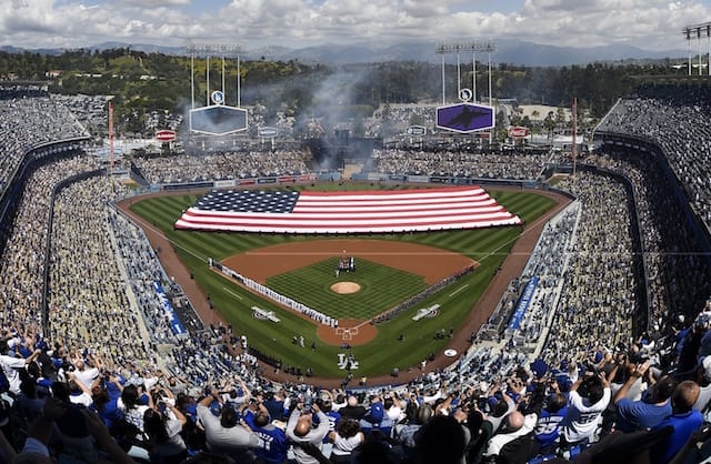 Dodger Stadium view, 2019 Opening Day