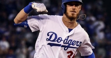 Los Angeles Dodgers All-Star Cody Bellinger rounds the bases after hitting a home run
