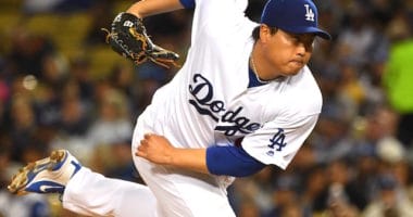 Los Angeles Dodgers starting pitcher Hyun-Jin Ryu