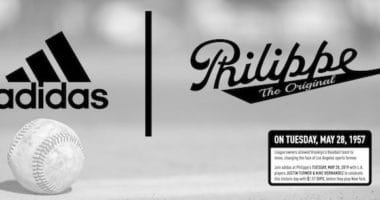 Adidas baseball logo, Philippe's The Original