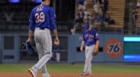 New York Mets closer Edwin Diaz blows a save against the Los Angeles Dodgers