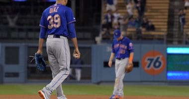 New York Mets closer Edwin Diaz blows a save against the Los Angeles Dodgers