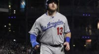 Los Angeles Dodgers infielder Max Muncy scores during a game against the Pittsburgh Pirates