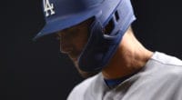 Los Angeles Dodgers outfielder Chris Taylor during a game against the Arizona Diamondbacks