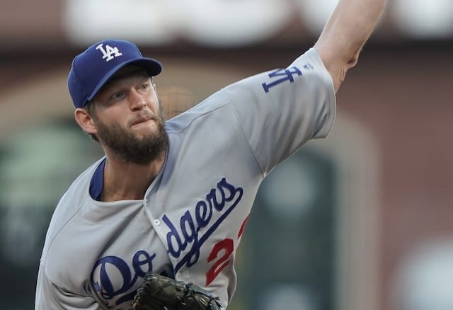 Los Angeles Dodgers pitcher Clayton Kershaw in a start against the San Francisco Giants