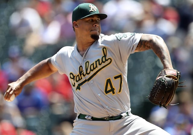 Former Los Angeles Dodgers prospect and Oakland Athletics pitcher Frankie Montas