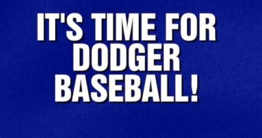 "It's Time For Dodger Baseball" category on ABC's "Jeopardy!"