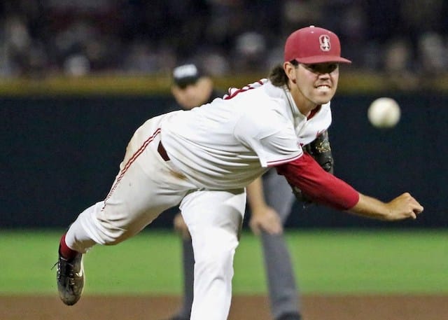 Stanford Cardinal pitcher Jack Little selected by the Los Angeles Dodgers in the 2019 MLB Draft.