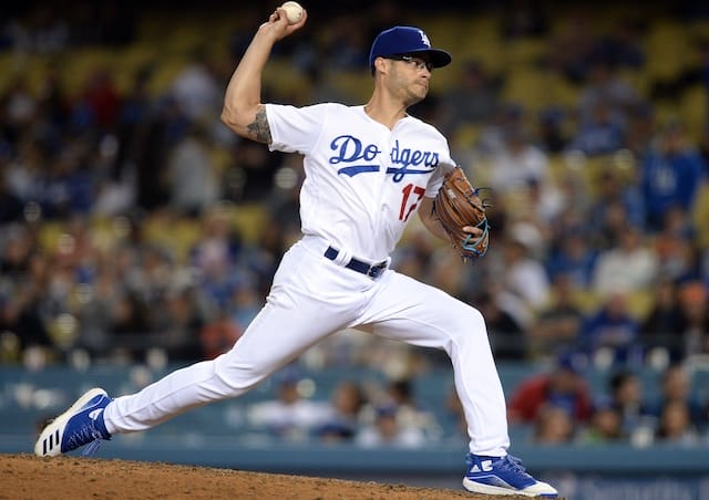 Los Angeles Dodgers relief pitcher Joe Kelly against the San Francisco Giants