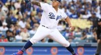 Los Angeles Dodgers pitcher Julio Urias in a spot start against the San Francisco Giants