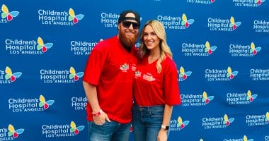 Los Angeles Dodgers third baseman Justin Turner and wife Kourtney Turner honorary hosts at the Children's Hospital Los Angeles Walk and Play LA 2019