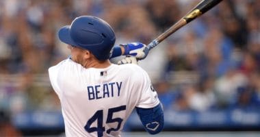 Matt Beaty hits his first career home run with the Los Angeles Dodgers