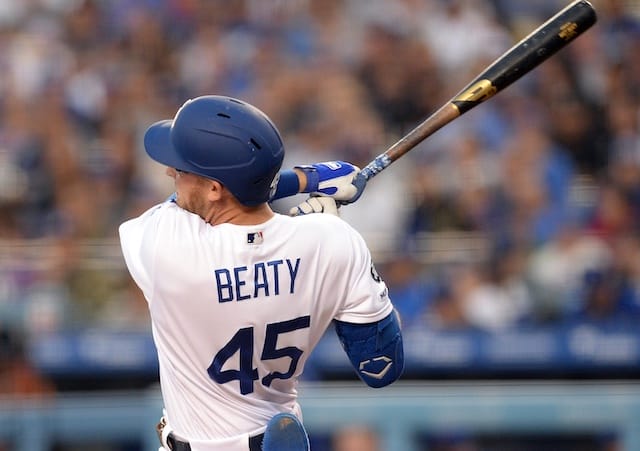 Matt Beaty hits his first career home run with the Los Angeles Dodgers
