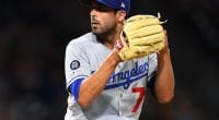 Los Angeles Dodgers relief pitcher Scott Alexander during a game against the Pittsburgh Pirates