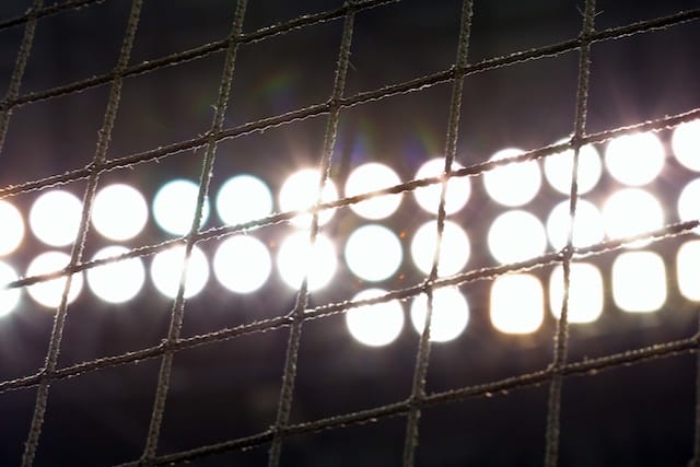 General view of stadium netting