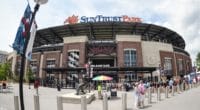 General view of a SunTrust Park entrance, home of the Atlanta Braves