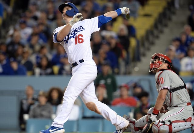 Los Angeles Dodgers catcher Will Smith hits a walk-off home run