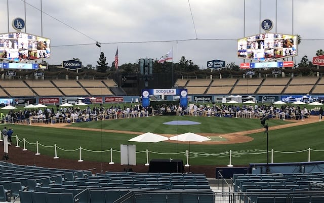 General view of Dodger Stadium during 2018 Dodgers All-Access