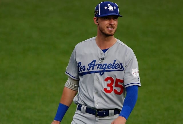 Los Angeles Dodgers right fielder Cody Bellinger during the 2019 MLB All-Star Game at Progressive Field